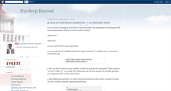 Desktop Screenshot of navdeepkanwal.blogspot.com