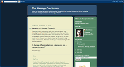 Desktop Screenshot of massage-continuum.blogspot.com