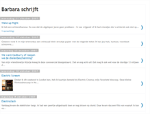 Tablet Screenshot of barbaraschrijft.blogspot.com