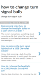 Mobile Screenshot of howtochangeturnsignalbulb.blogspot.com