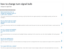 Tablet Screenshot of howtochangeturnsignalbulb.blogspot.com