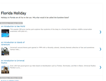 Tablet Screenshot of florida-holiday1.blogspot.com