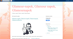 Desktop Screenshot of glamour-napok.blogspot.com