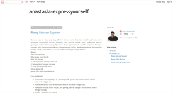 Desktop Screenshot of anastasia-expressyourself.blogspot.com