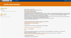 Desktop Screenshot of andycoster.blogspot.com