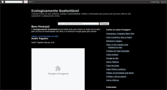 Desktop Screenshot of ecologicamentesustentavel.blogspot.com