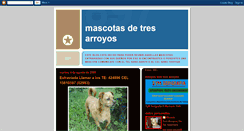 Desktop Screenshot of mascotasdetresarroyos.blogspot.com