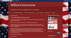 Desktop Screenshot of biblicalconservatism.blogspot.com