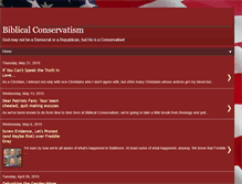 Tablet Screenshot of biblicalconservatism.blogspot.com