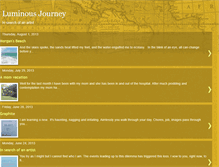 Tablet Screenshot of luminousjourney.blogspot.com