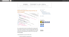 Desktop Screenshot of hmmtheresanidea.blogspot.com