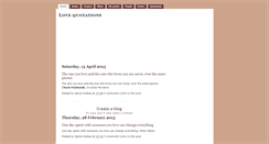 Desktop Screenshot of love-quotations.blogspot.com
