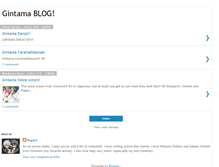 Tablet Screenshot of gintamablog.blogspot.com