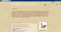 Desktop Screenshot of escapateaotraparte.blogspot.com