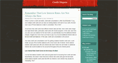 Desktop Screenshot of credit-dispute.blogspot.com