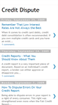 Mobile Screenshot of credit-dispute.blogspot.com
