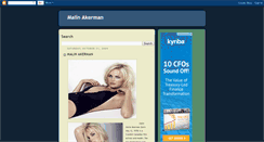 Desktop Screenshot of modelmalinakerman.blogspot.com