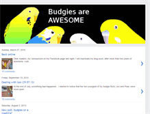 Tablet Screenshot of budgiesareawesome.blogspot.com