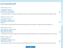Tablet Screenshot of princessdiary95.blogspot.com