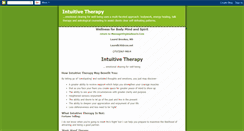 Desktop Screenshot of intuitivetherapy.blogspot.com