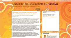 Desktop Screenshot of fundacionzulianacuidateenpositivo.blogspot.com