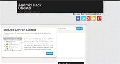 Desktop Screenshot of androidhackcheater.blogspot.com