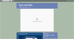 Desktop Screenshot of kurtandjuliewedding.blogspot.com