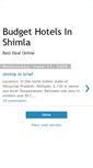 Mobile Screenshot of budgethotelsinshimla.blogspot.com