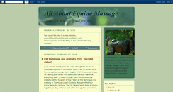 Desktop Screenshot of allaboutequinemassage.blogspot.com