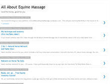 Tablet Screenshot of allaboutequinemassage.blogspot.com
