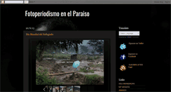 Desktop Screenshot of fotoperiodismoenelparaiso.blogspot.com