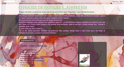 Desktop Screenshot of oprazerdeensinar.blogspot.com