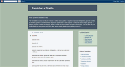 Desktop Screenshot of caminharadireito.blogspot.com