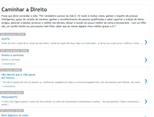 Tablet Screenshot of caminharadireito.blogspot.com