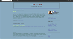 Desktop Screenshot of alexincyde.blogspot.com