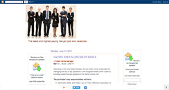 Desktop Screenshot of kenyanjobscompass.blogspot.com