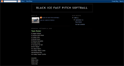 Desktop Screenshot of blackicesoftball.blogspot.com