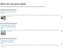 Tablet Screenshot of bestlifeinsurancedeals.blogspot.com