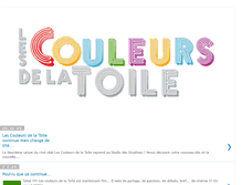 Tablet Screenshot of les-couleurs-de-la-toile.blogspot.com