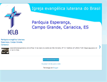 Tablet Screenshot of igrejaluteranaesperanca.blogspot.com