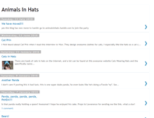 Tablet Screenshot of animalsinhats.blogspot.com