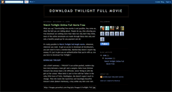 Desktop Screenshot of download-twilight-movie.blogspot.com