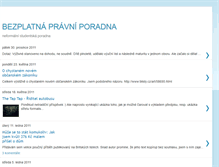 Tablet Screenshot of bezplatnapravniporadna.blogspot.com