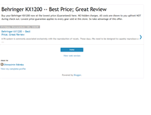 Tablet Screenshot of behringerkx1200.blogspot.com