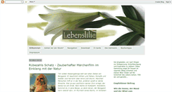 Desktop Screenshot of lebenslilie.blogspot.com