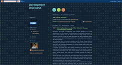 Desktop Screenshot of developmentdiscourse.blogspot.com