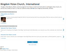 Tablet Screenshot of kingdomvisionchurch.blogspot.com