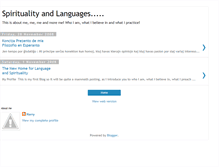 Tablet Screenshot of language-and-spirituality.blogspot.com