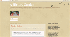 Desktop Screenshot of ahistorygarden.blogspot.com