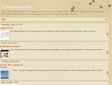 Tablet Screenshot of ahistorygarden.blogspot.com